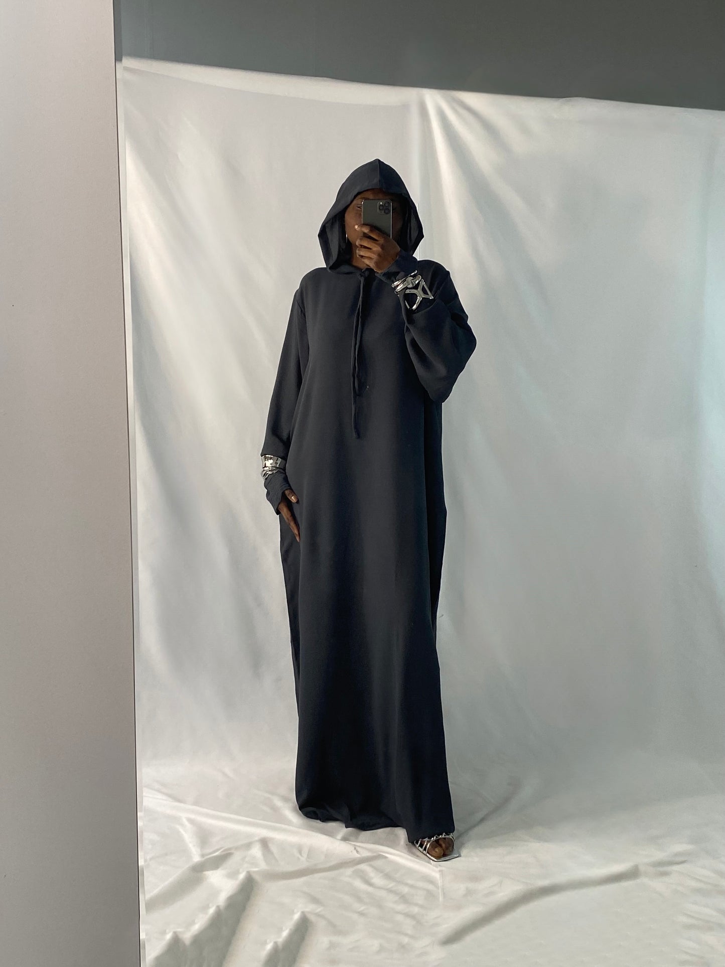 The Aya Hooded Abaya Dress in Livid