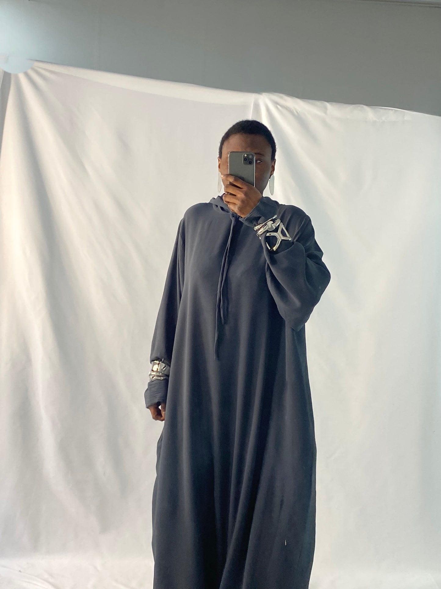 The Aya Hooded Abaya Dress in Livid